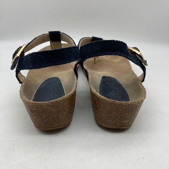Cordani Blue Suede T-strap Sandals Size 38/7,5 Made in Italy - Picture 10 of 12